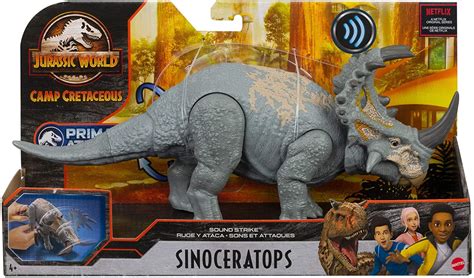 Mattel Jurassic World Camp Cretaceous Sinoceratops Action Figure [Sound ...