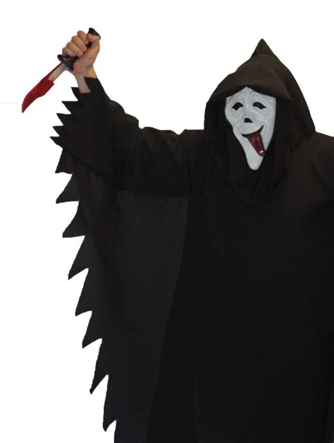 Scream Gruselfilm Kostüm Outfit und Maske Halloween Verkleidung | eBay