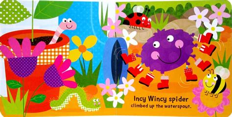 Kids Giggles: Incy Wincy Spider Board Book (with touch & feel texture ...