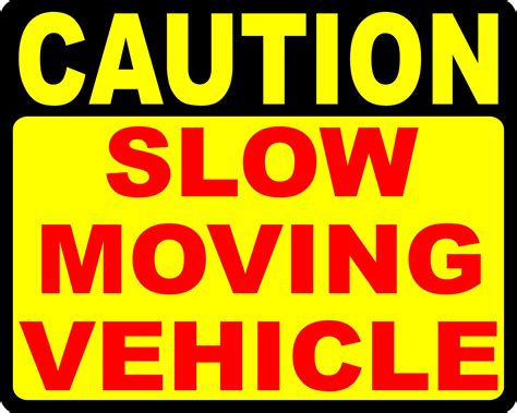 Caution Slow Moving Vehicle Decal Multi-Pack – Signs by SalaGraphics