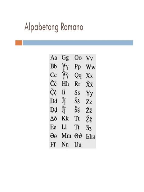 Alpabetong Romano | PDF