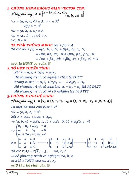 [PDF]Đại Số Tuyến Tính - Đh Bách Khoa Đà Nẵng - Công Thức Đại Số Tuyến ...