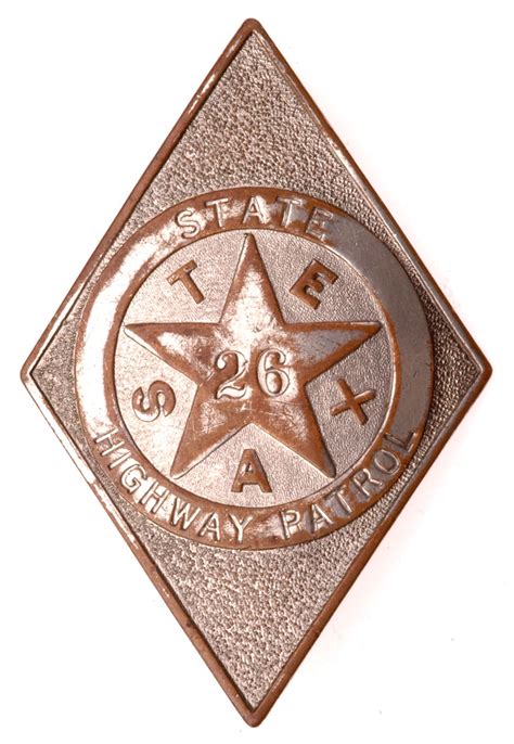 1930-35 Texas State Highway Patrol Badge #26