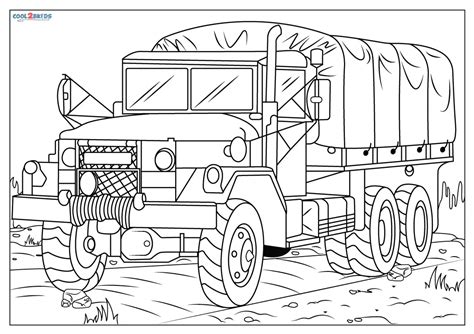 Free Printable Army Truck Coloring Pages For Kids