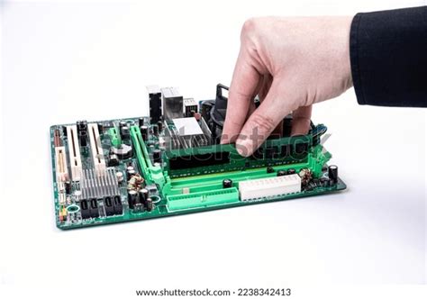 Installing New Ram Ddr Memory Personal Stock Photo 2238342413 ...