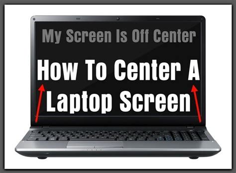 How To Center A Laptop Screen - Fix Off Center Screen | Laptop screen ...