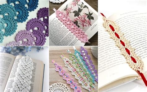 Elegant Lacy Crochet Bookmarks with Free Patterns