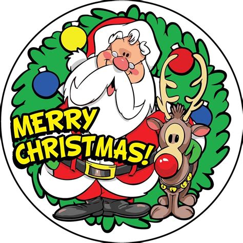 Merry Christmas Stickers - Shop Classic Claus