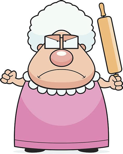 Mad Grandma stock vectors - iStock