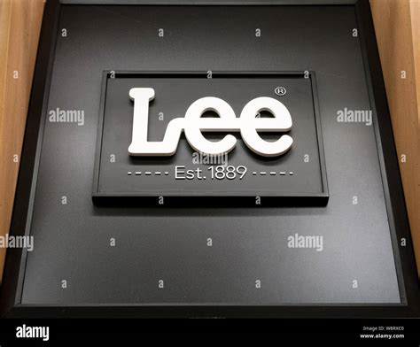 BURBANK, CA/USA - MAY 2, 2015: Lee Jeans sign and logo. Lee is an ...