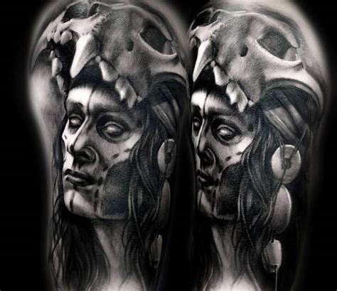 Shaman tattoo by Julien Thibers | Post 19840