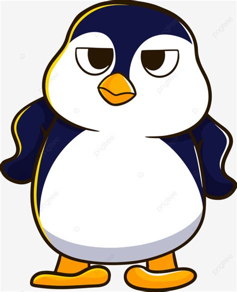 Angry Penguin Cartoon Animal Vector, Cartoon, Penguin, Animal PNG and ...