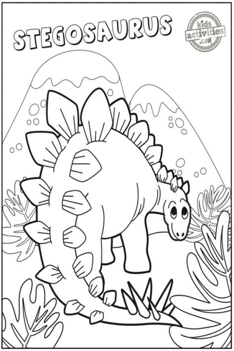 Stegosaurus Coloring Page