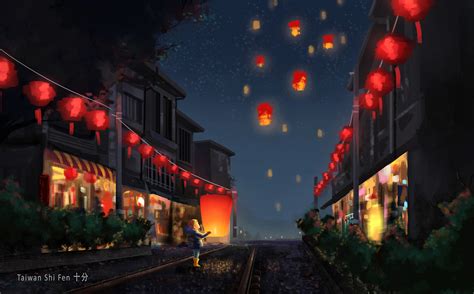 Jai été surpris étroit impôt chinese lantern wallpaper excitation Femme ...