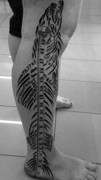 20 Ruler Tattoo Designs For Men - Measurement Ink Ideas