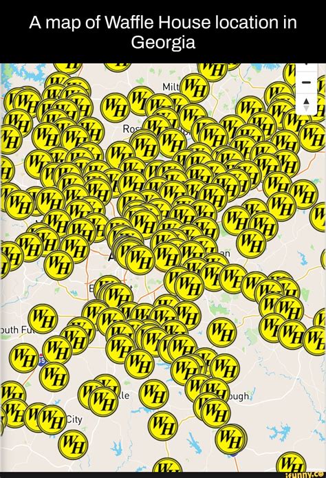 A map of Waffle House location in Georgia - seo.title