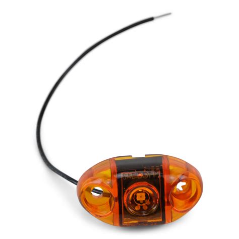 S21 LED Boat Trailer Light, Amber Submersible Side Marker Light