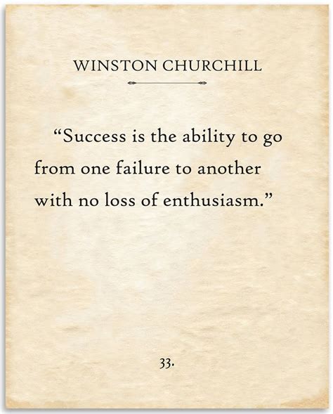 Instant Digital Download Winston Churchill Success is the Ability Title ...