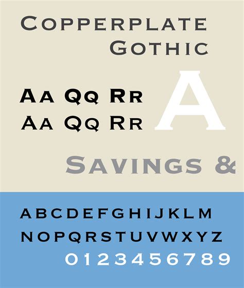 Copperplate Gothic: download for free and install for your website or ...