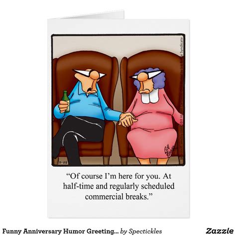 Funny Anniversary Humor Greeting Card | Zazzle | Happy anniversary ...