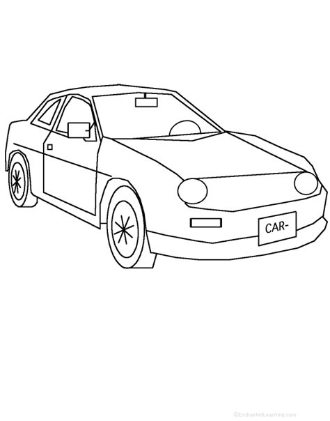 Car Tracing/Cutting Template: EnchantedLearning.com