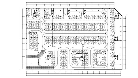 Commercial Basement Parking Layout Plan AutoCAD File Free Download ...