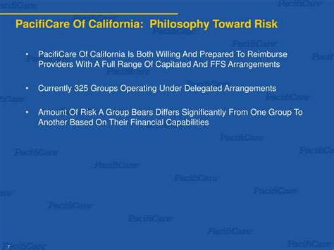 PPT - Brad Bowlus President, CEO PacifiCare Health Plans James Frey ...