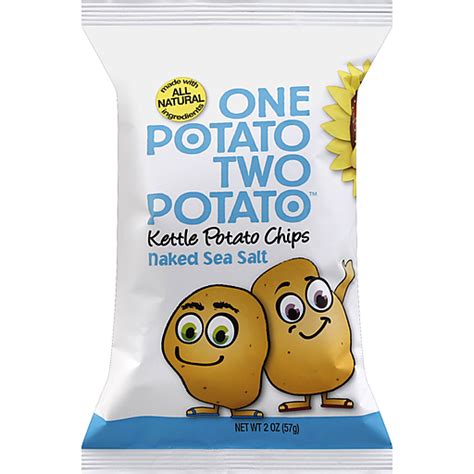 One Potato Two Potato Kettle Potato Chips, Sea Salt | Snacks, Chips ...