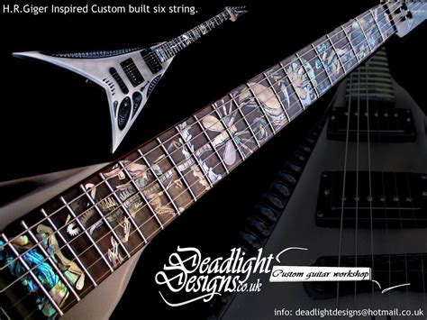 Custom Guitar, Guitar Body, Custom Build, Inlay, Hand Carved, Alien ...