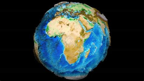 Earth 3D Relief x 100 Topography Bathymetry 4K - YouTube