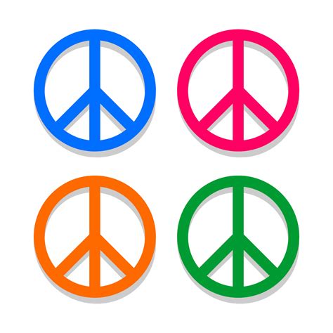 Peace Symbol Vector Icon. Peace icon. peace sign. Peace Illustrations ...