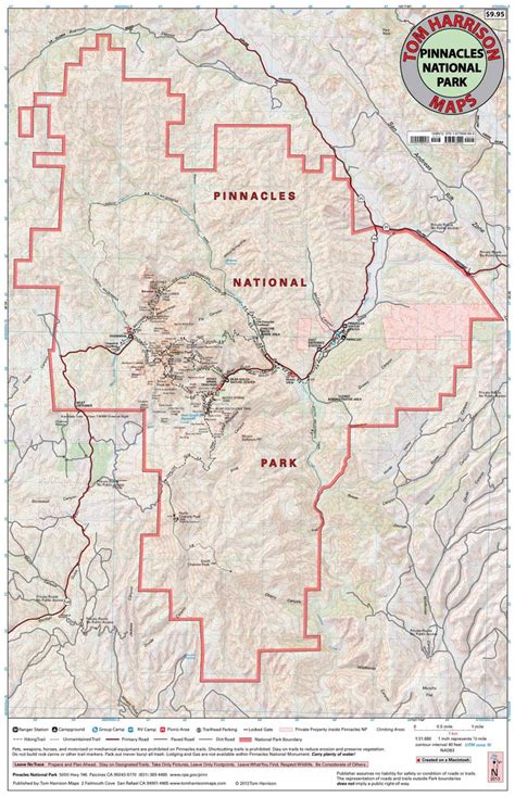 Pinnacles National Park Map – The ForestWatch Store