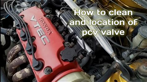 1996-2000 honda civic PCV valve cleaning - YouTube