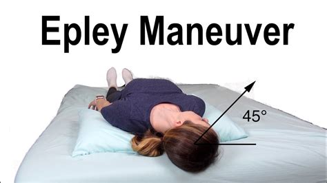 Epley Maneuver to Treat BPPV Dizziness - YouTube