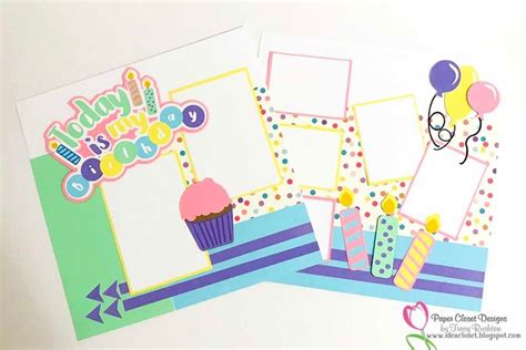 Birthday Scrapbook Layout Graphic by rushton_tracy · Creative Fabrica