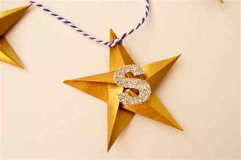 handmade personalised origami star garland by may contain glitter ...