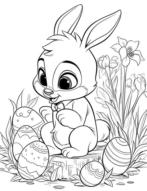 easter bunny coloring pages printable ready for download