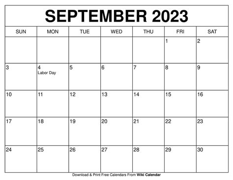 September 2023 Calendar To Print - Get Latest Map Update