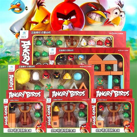 Angry Bird Toys Children's Interactive Catapult Building Block Assembly ...