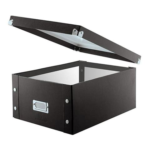 Snap-N-Store Double Wide CD Storage Box, Black (SNS01658) - Walmart.com ...