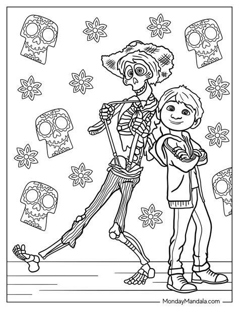 Disney Printable Coloring Pages Of Coco