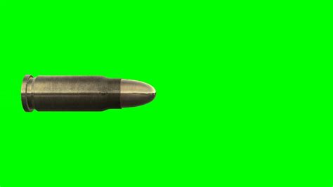 slow motion flying bullet in green screen free stock footage | Green ...