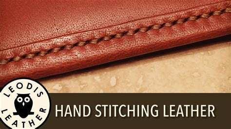 Hand Stitching Leather - YouTube