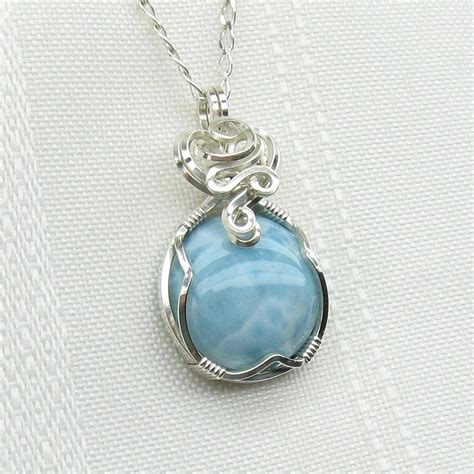 Larimar Jewelry Genuine Larimar Necklace Larimar