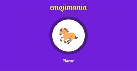 🐎 Horse emoji Copy & Paste - Emojimania