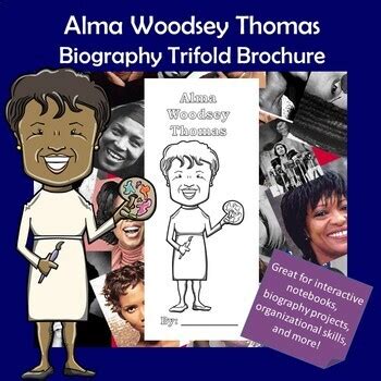 Alma Woodsey Thomas Biography Trifold Graphic Organizer | TpT