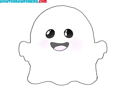 How to Draw a Cute Ghost - Easy Drawing Tutorial For Kids