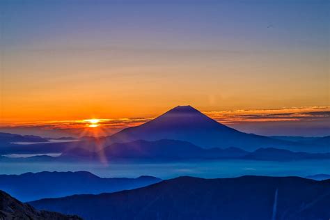 Mount Fuji Sunrise Morning Haze - Free photo on Pixabay