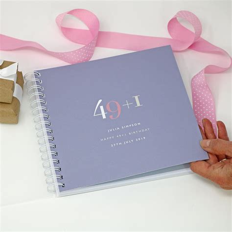 Personalised 50th Birthday Memory Book/Album