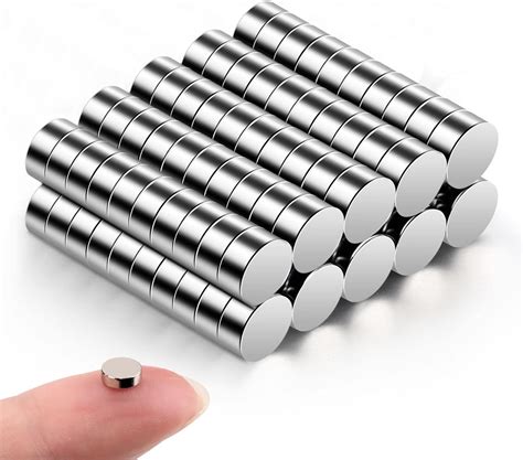 100Pcs Small Magnets, 5x2 mm Mini Tiny Round Magnets, Micro Magnets for ...